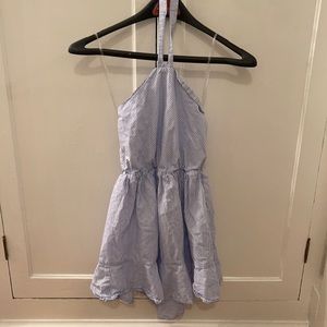 EUC BCBGirls seersucker halter dress